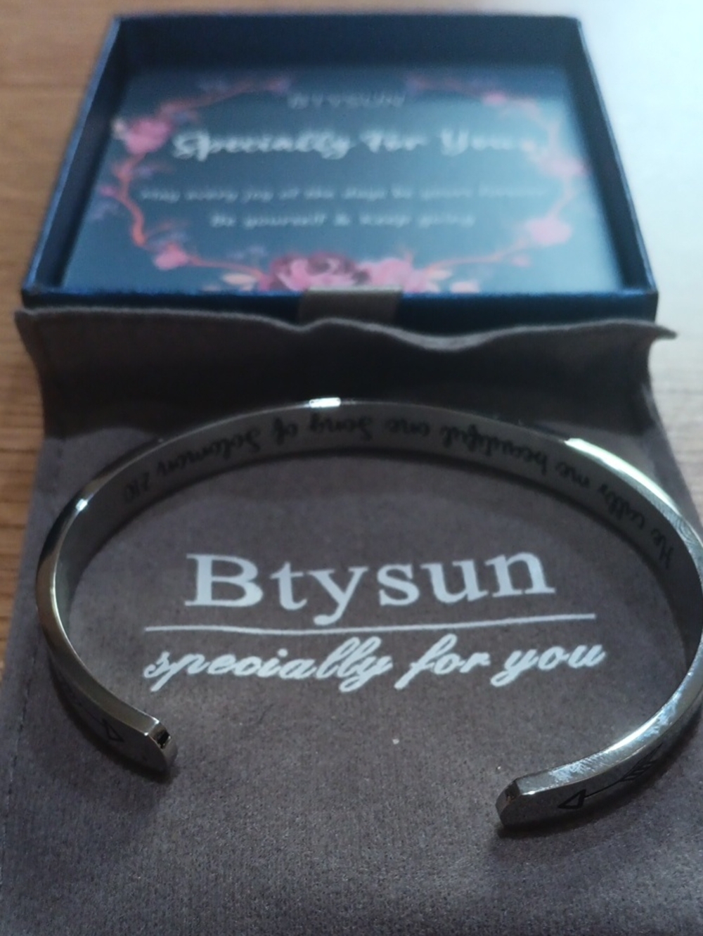 Stainless Steel Christian Cuff Bracelet